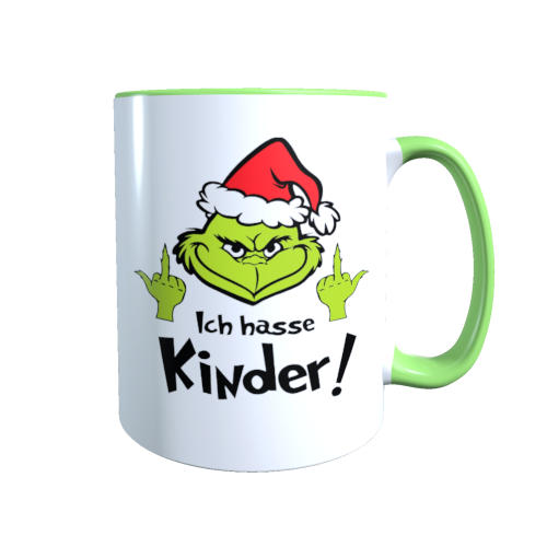 Grinch Tasse - Ich hasse Kinder