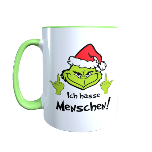 Grinch Tasse - Ich hasse Menschen