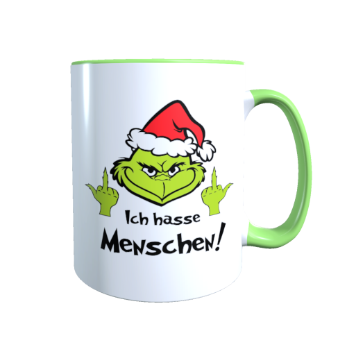 Grinch Tasse - Ich hasse Menschen