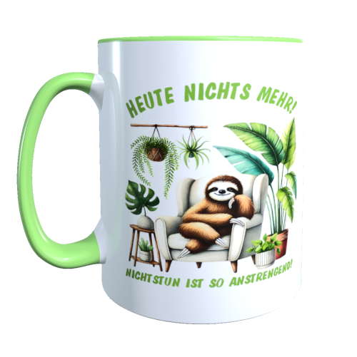 Faultiertasse - Nichtstun ist anstrengend