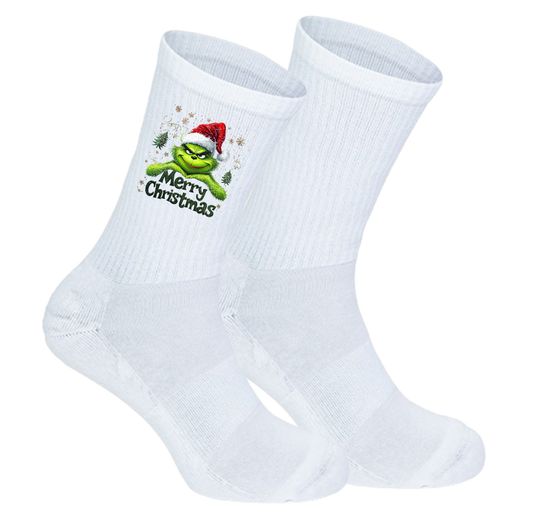 Socken - Grinch - Merry Christmas