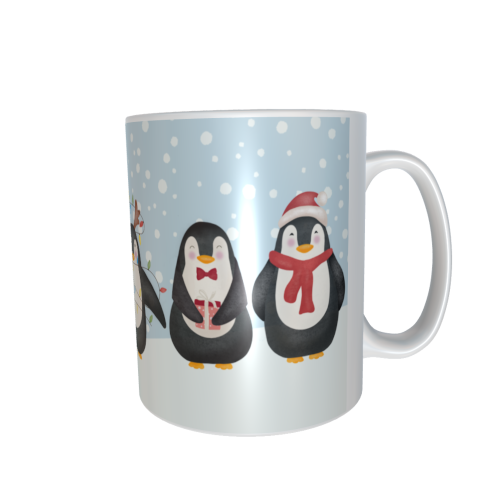 Weihnachtstasse - Pinguine
