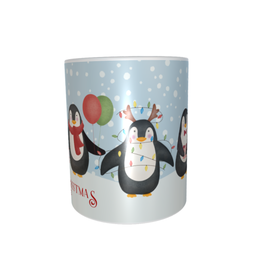 Weihnachtstasse - Pinguine