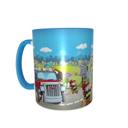 Kinderfeuerwehrtasse - Feuerwehrmänner