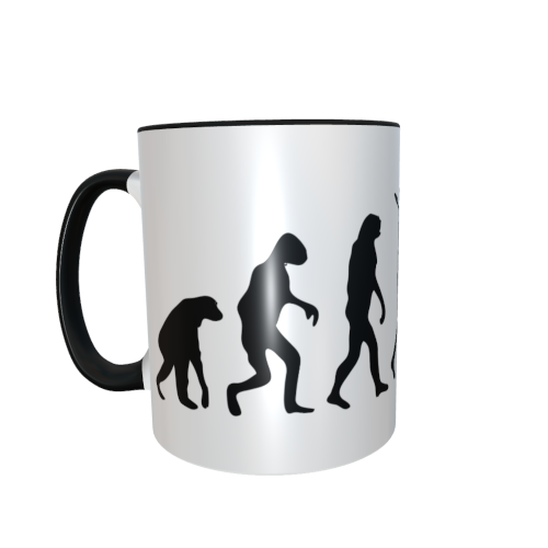 Motivtasse - Evolution Angeln