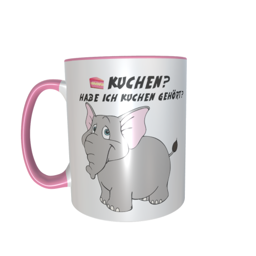 graue Elefantentasse - Kuchen