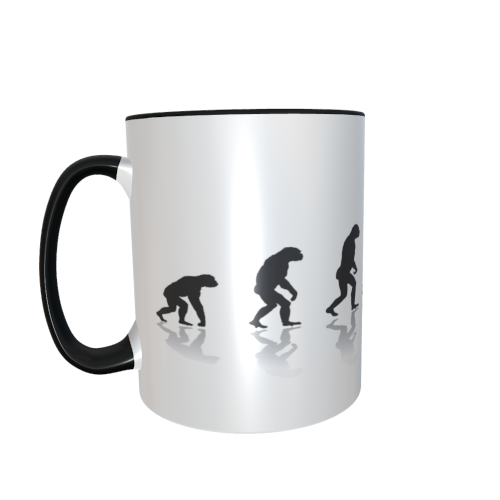 Motivtasse - Evolution Klettern (hängend)