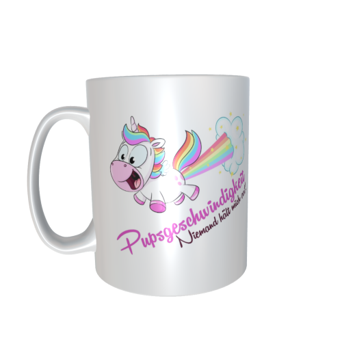 Einhorntasse - Pupsgeschwindigkeit (Niemand hält mich auf!)