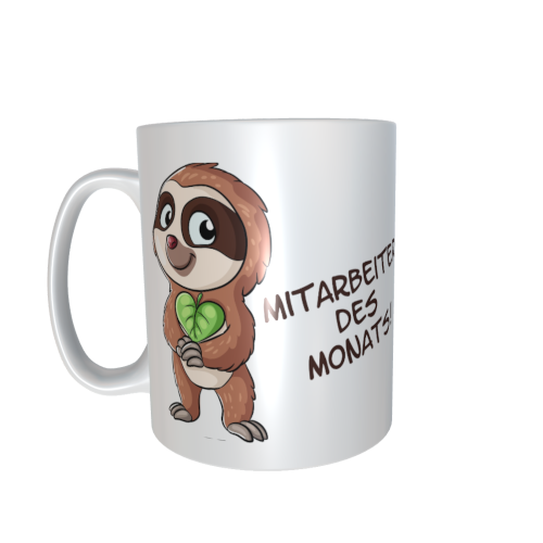 Faultiertasse - Mitarbeiter des Monats