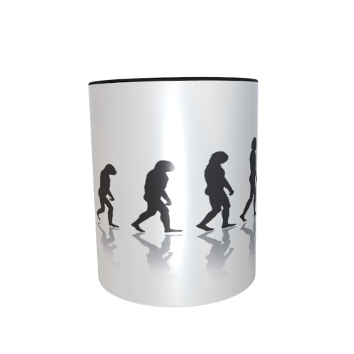 Motivtasse - Evolution Klettern (hängend)