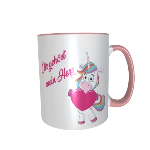 Einhorntasse - Dir gehört mein Herz