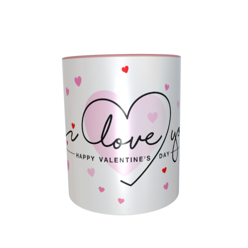 Motivtasse - Happy Valentines Day >> I love You