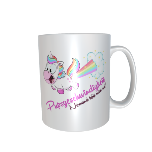 Einhorntasse - Pupsgeschwindigkeit (Niemand hält mich auf!)