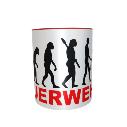 Motivtasse - Evolution Feuerwehr