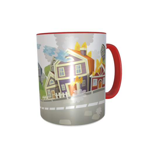 Kinderfeuerwehrtasse - Feuerwehrauto