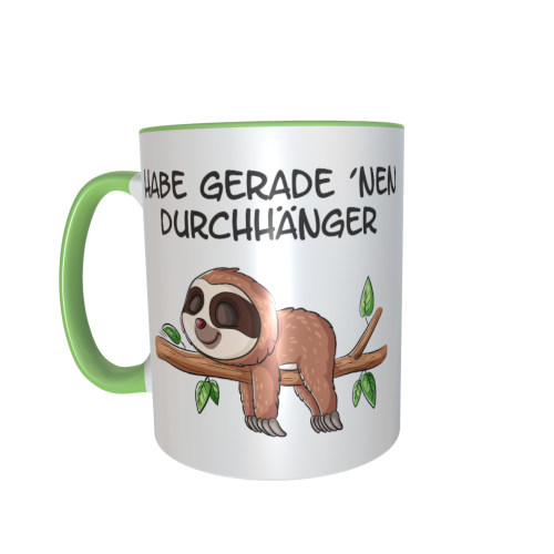 Faultiertasse - Durchhänger