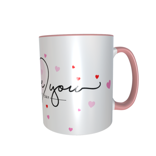 Motivtasse - Happy Valentines Day >> I love You