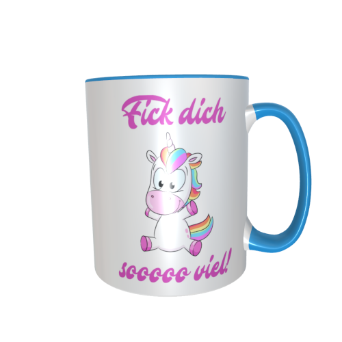 Einhorntasse - Fick dich soooo viel
