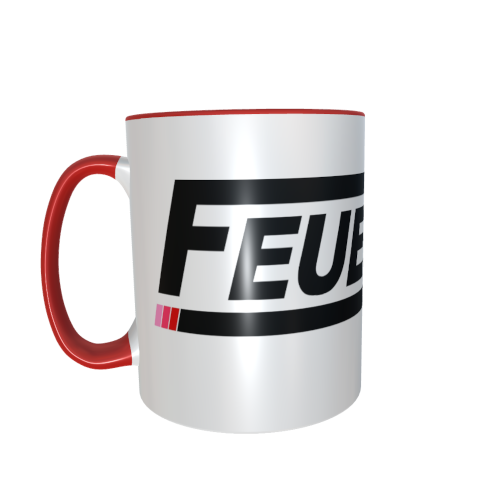 Feuerwehrtasse - Schriftzug mit deiner Stadt