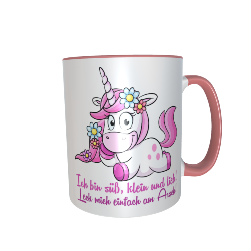 Einhorntasse - Leck mich einfach am Arsch