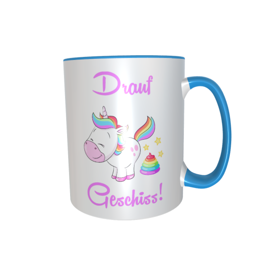 Einhorntasse - drauf geschiss