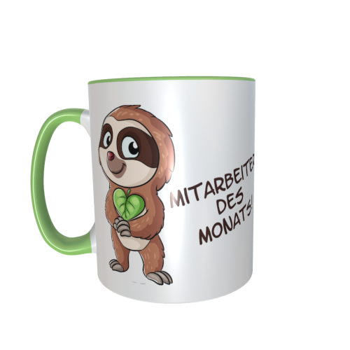 Faultiertasse - Mitarbeiter des Monats