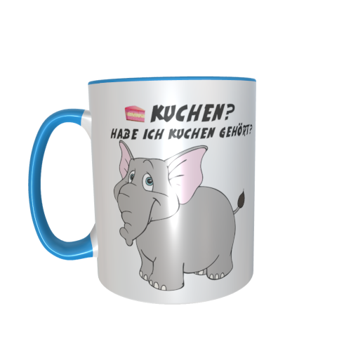 graue Elefantentasse - Kuchen