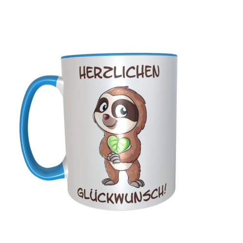 Faultiertasse - Herzlichen Glückwunsch
