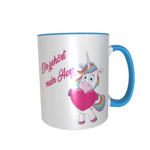 Einhorntasse - Dir gehört mein Herz