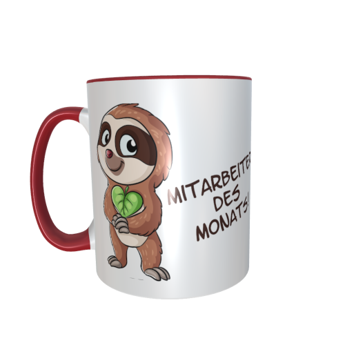 Faultiertasse - Mitarbeiter des Monats