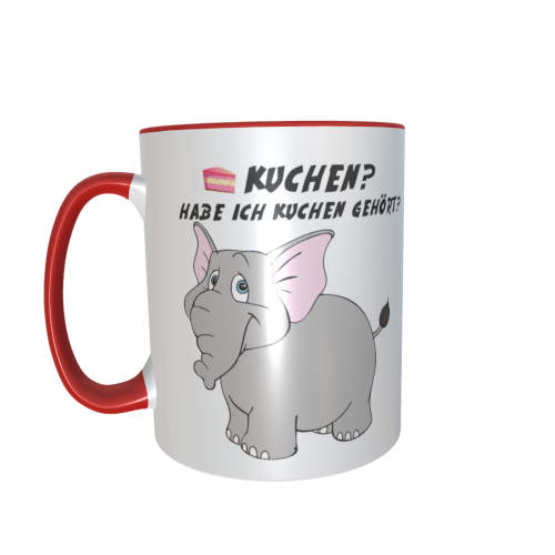 graue Elefantentasse - Kuchen