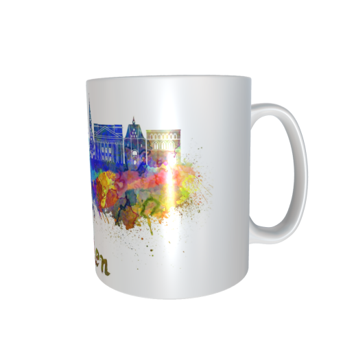 Motivtasse - Skyline Aachen