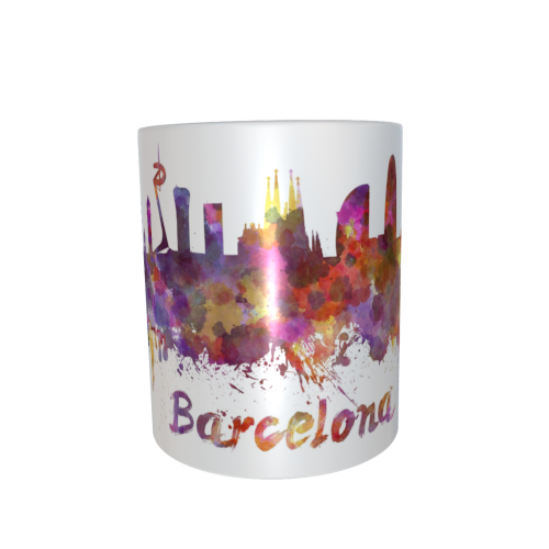 Motivtasse - Skyline Barcelona
