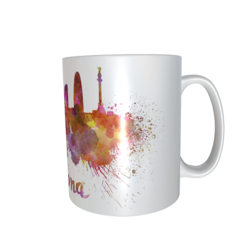 Motivtasse - Skyline Barcelona