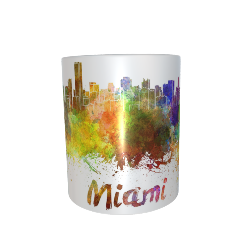 Motivtasse - Skyline Miami