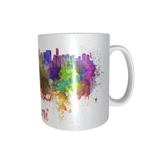 Motivtasse - Skyline Miami