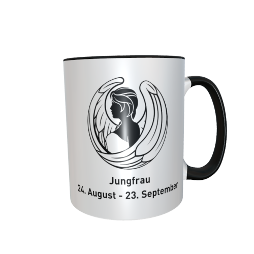 Motivtasse - Sternzeichen black & white