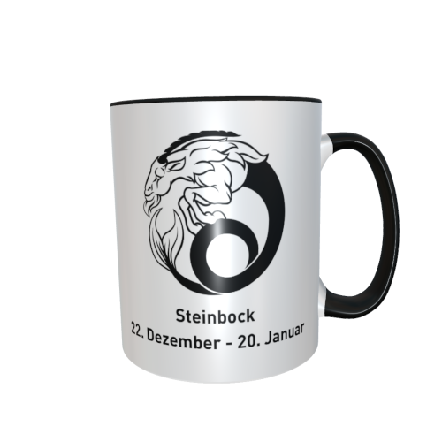 Motivtasse - Sternzeichen black & white