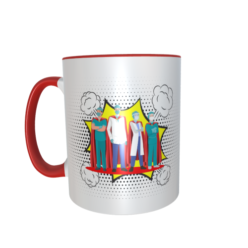 Motivtasse - Superhelden - Team Ärzte / Doktoren / Krankenschwester / Krankenpfleger