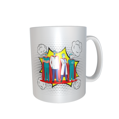 Motivtasse - Superhelden - Team Ärzte / Doktoren / Krankenschwester / Krankenpfleger