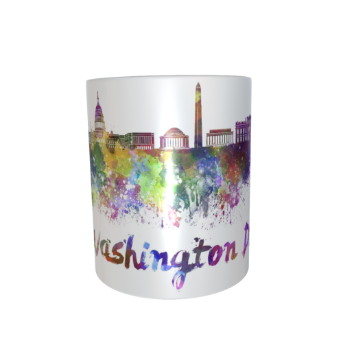 Motivtasse - Skyline Washington DC