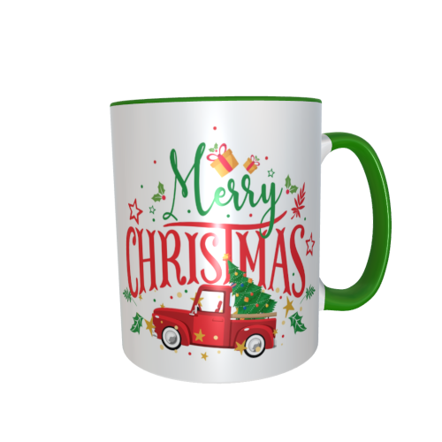 Weihnachtstasse - Merry Christmas Auto