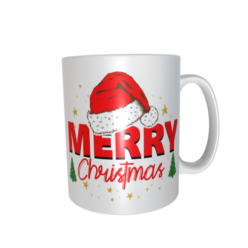 Weihnachtstasse - Merry Christmas Weihnachtsmütze