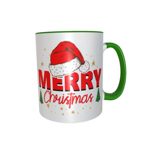 Weihnachtstasse - Merry Christmas Weihnachtsmütze