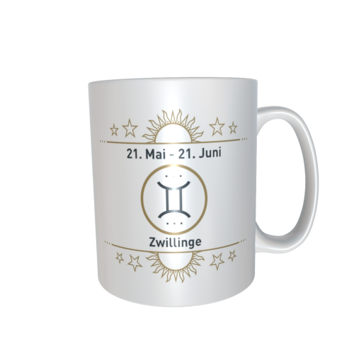 Motivtasse - Sternzeichen gold