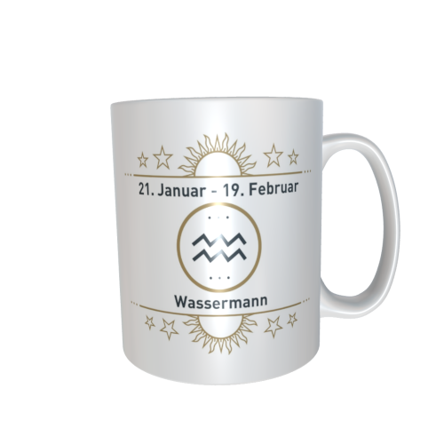 Motivtasse - Sternzeichen gold