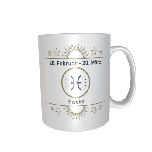 Motivtasse - Sternzeichen gold