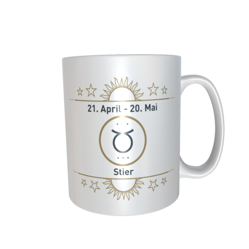 Motivtasse - Sternzeichen gold