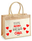 Jutetasche - Mama - Oma