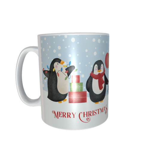 Weihnachtstasse - Pinguine